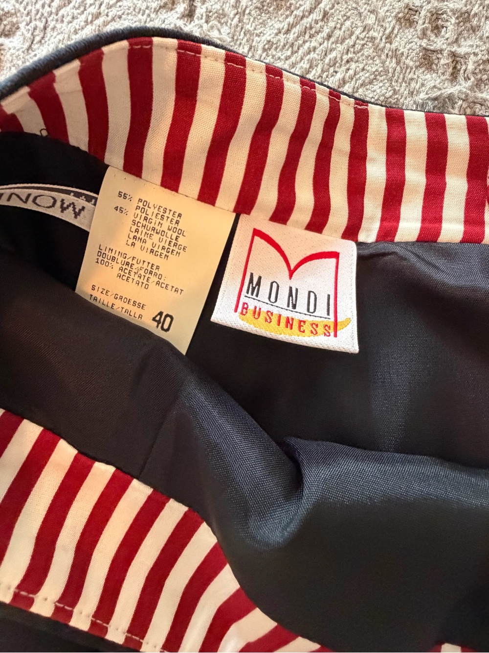 Mondi Navy 3-Piece Pantsuit Set with Red Trim - Picture 8 of 16